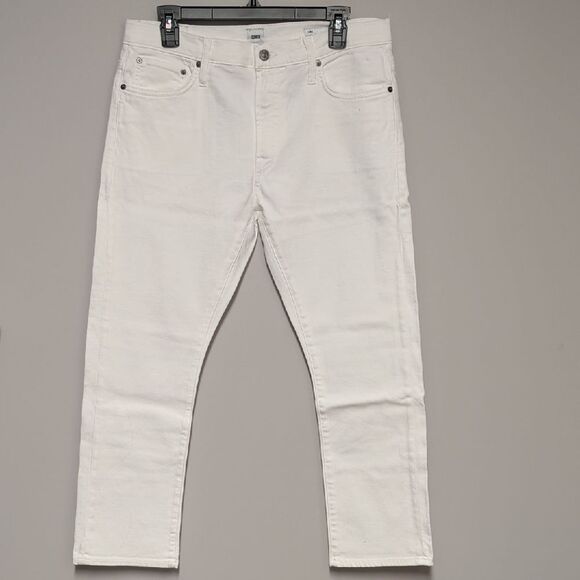 Edwin Women's White Straight Jeans